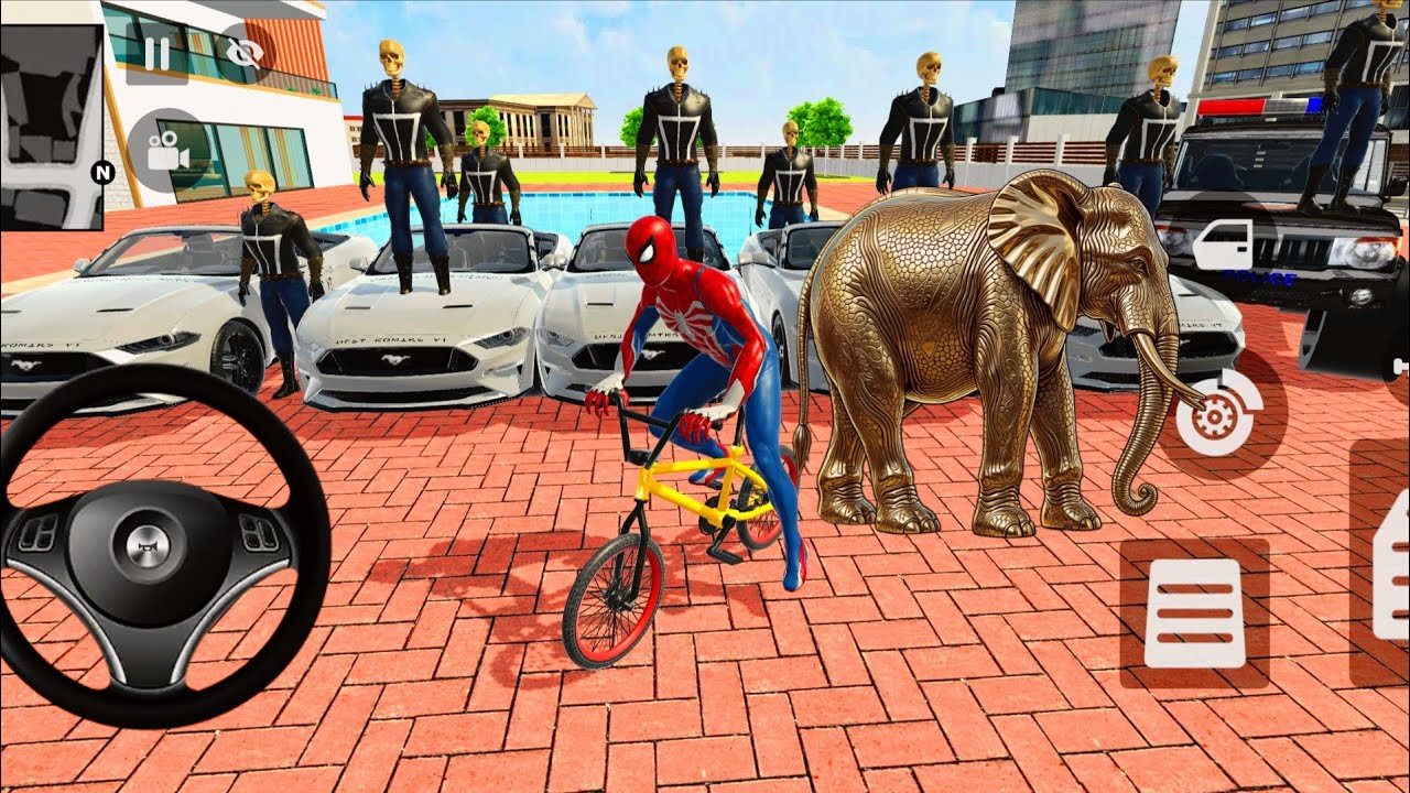 Franklin's oder by🎉 Monster Mc Queen Car & Spiderman Gameplay 🦚 Indian Thift Auto Simulator🔥 New 3D