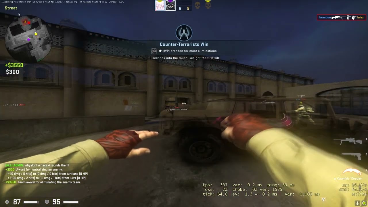 brandon & kennedy vs 100$ hvh tournament feat gamesense/neverlose.cc (malva , cola ) & bloomtools