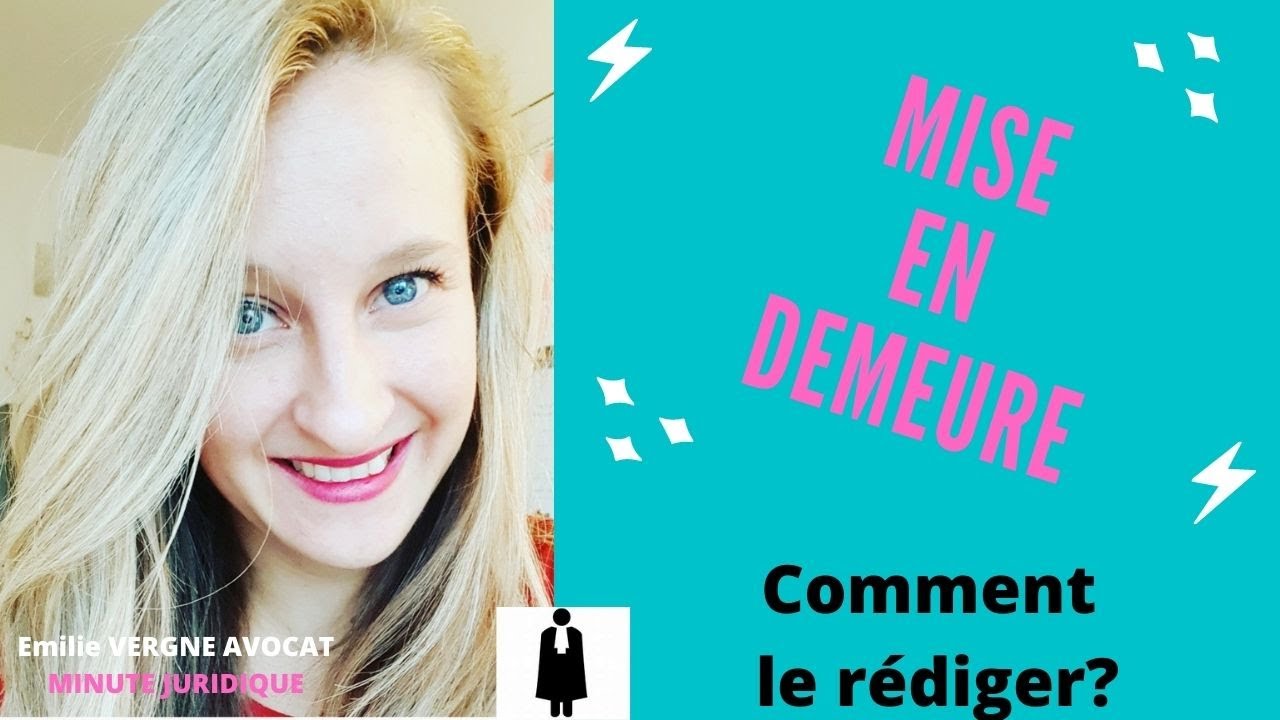 COURRIER de MISE EN DEMEURE: COMMENT le rediger?