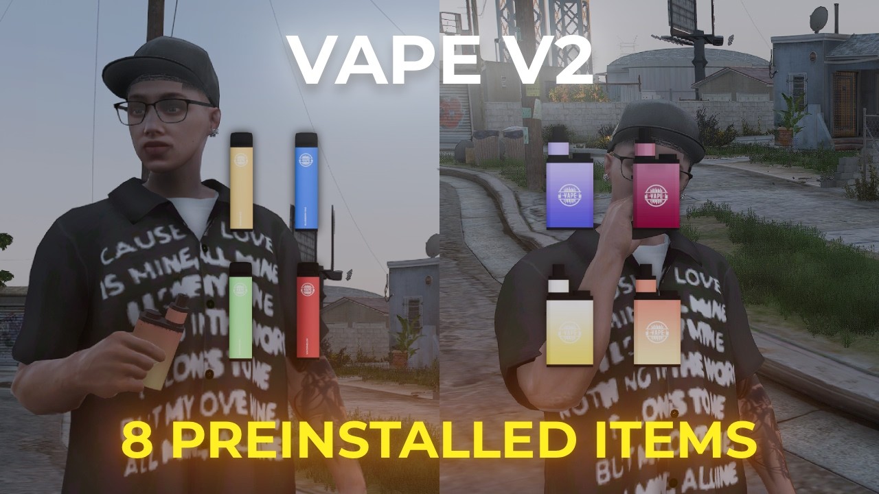 Echo Vape V2 | Advanced Vaping Script | Multiple Flavors & Custom Props | FiveM Script
