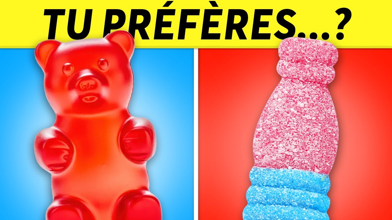 TU PRÉFÈRES...? SUCRÉ, BONBON, CHOCOLAT 🍫😋