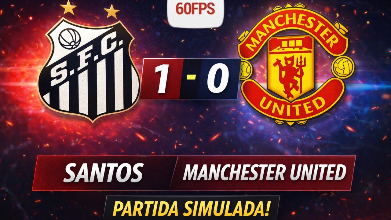 SANTOS x MANCHESTER UNITED – Partida Simulada | EA FC 25