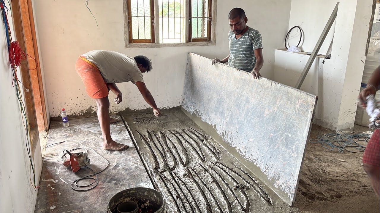 Living Hall Granite! Techniques&Installation Accurately|Granite fitting|Granite Flooring Design