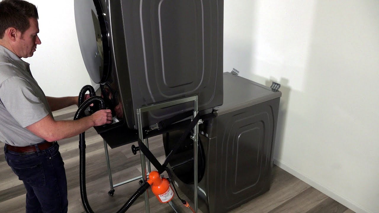 How to Use Airsled's Stacked Dryer Shelf Kit with an Airsled Appliance Dolly
