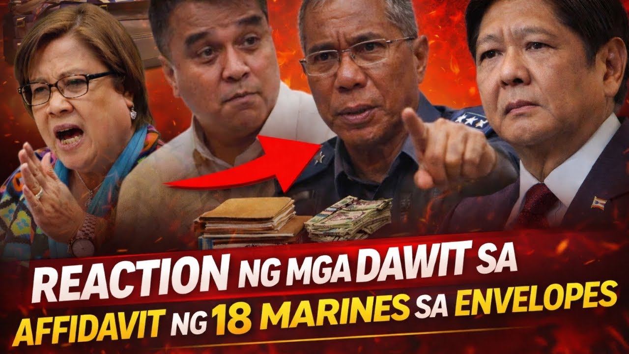 REACTION NG MGA DAWIT SA AFFIDAVIT NG 18 MARINES SA MALETA AT ENVELOP- DE LIMA, BARBERS, TORRE, PBBM