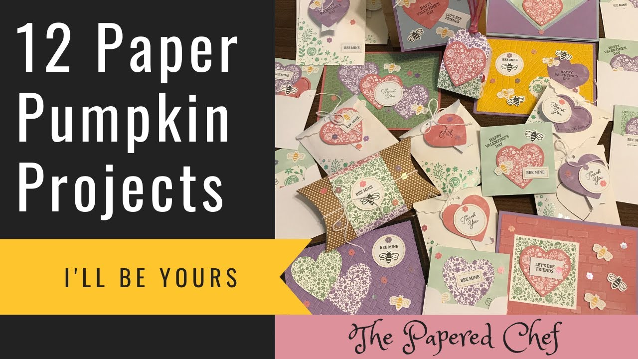 12 Projects - January 2020 - I’ll Be Yours Paper Pumpkin Kit by Stampin’ Up! Alternative Ideas