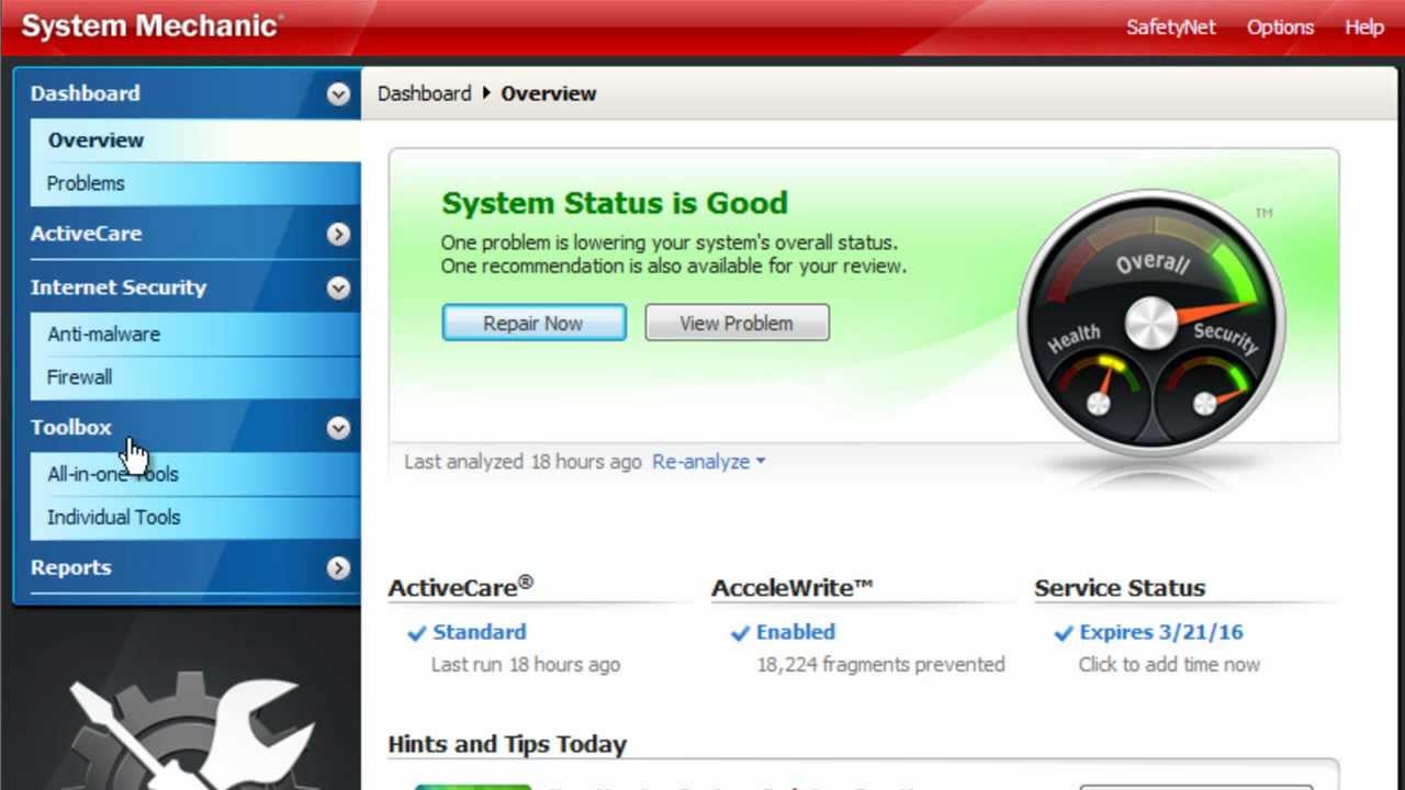 System Mechanic 11.7 Review