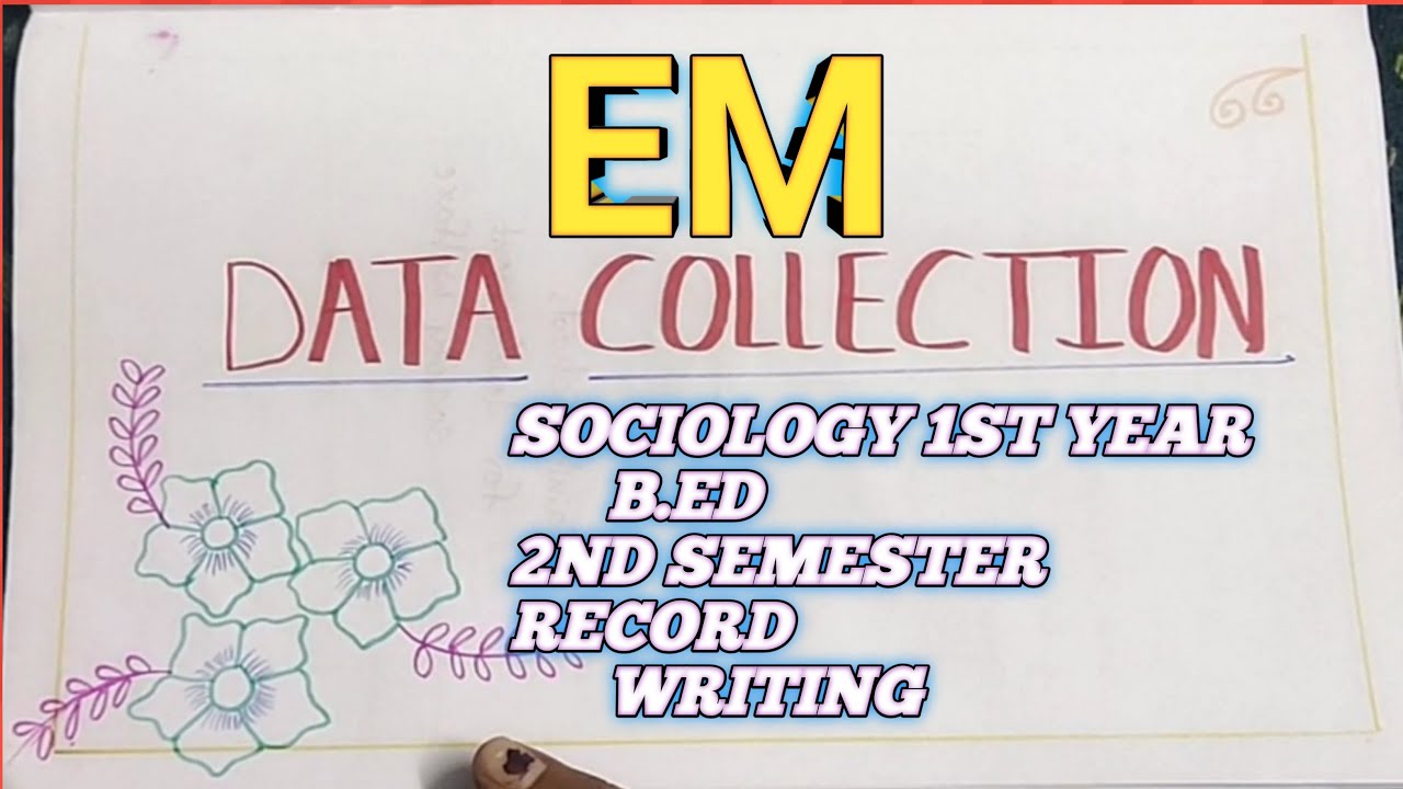 B.ED // Record // Sociology // First Year BED // Record Writing // English medium // b.ed // record
