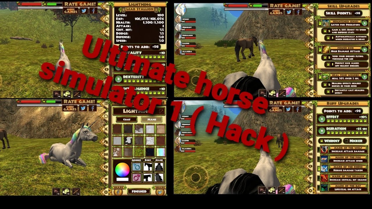 Ultimate horse simulator 1 ( Hack  ) #ultimatehorsesimulator1 #Hack