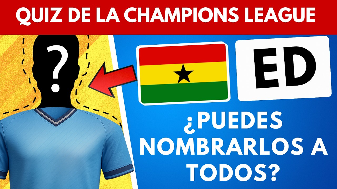 Quiz Adivina al Jugador de la Champions League | Desafío de Fútbol 2020–2026