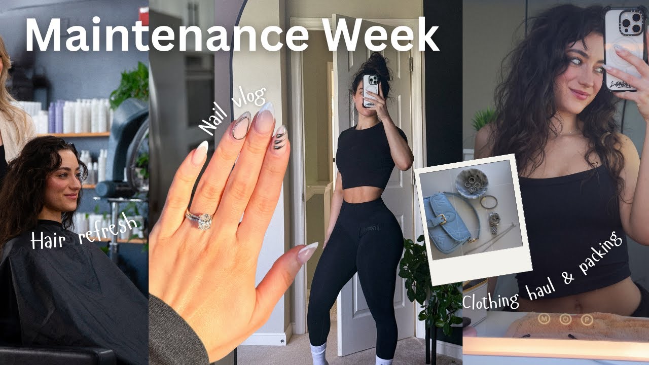 GYM GIRL MAINTENANCE VLOG | nails, hair, self tan, workouts & packing essentials