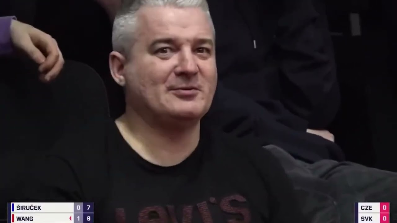 Wang Yang vs Sirucek The most arrogant chopping skills  European Championship 2023 王洋 极限削球手的魅力
