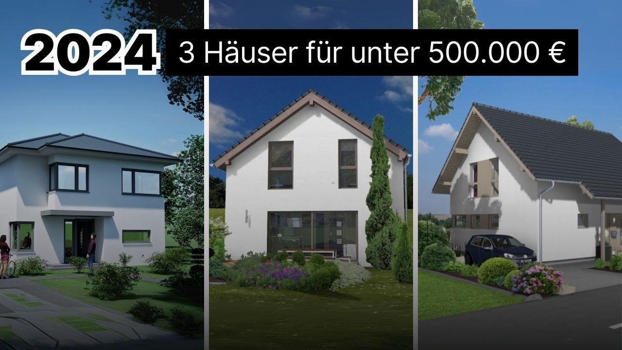 Best Of 2024 - 3 Häuser unter 500.000€  | Grundriss-Show Best Of