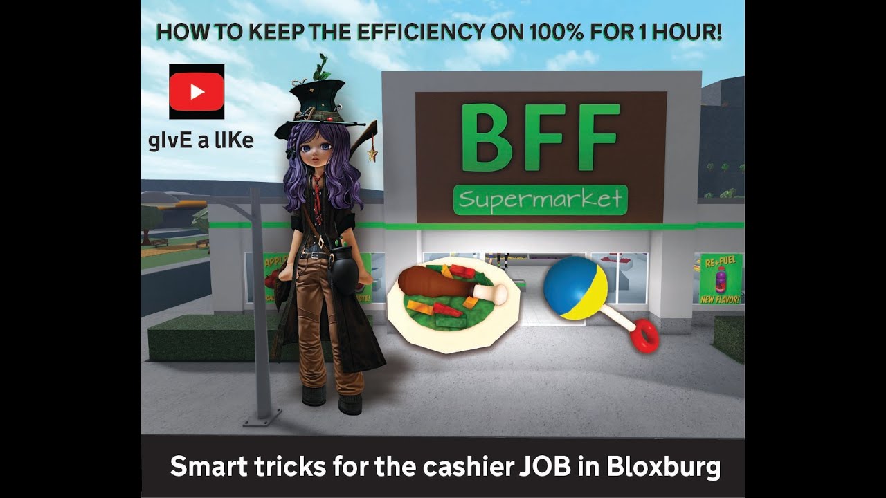 Smart tricks for the cashier JOB in Bloxburg