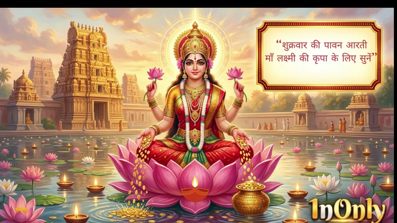 🪔 Lakshmi Mata Aarti | माँ लक्ष्मी की आरती | Friday Special Aarti for Wealth & Prosperity | 1nOnly
