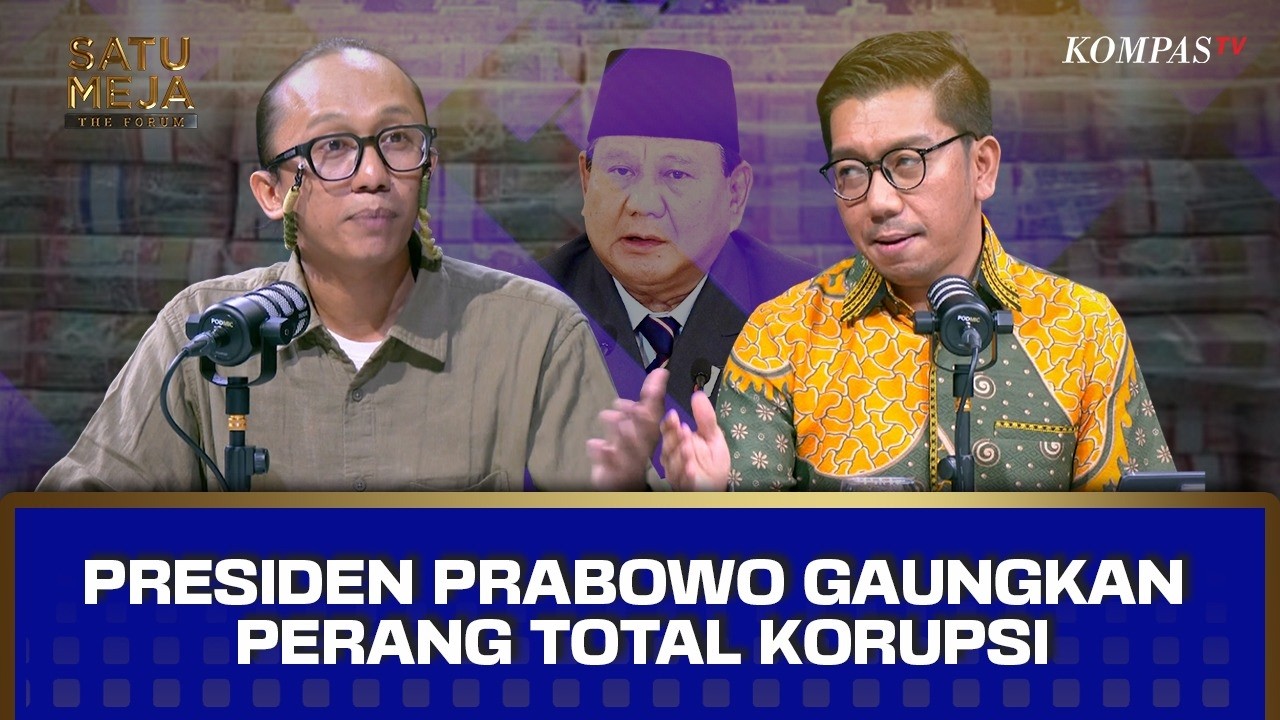 Prabowo Gaungkan Perang Total Korupsi, ICW Soroti Remisi dan Konflik Kepentingan | SATU MEJA