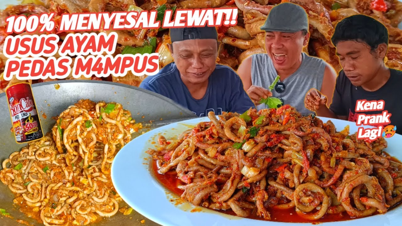 PENYESALAN EMON & JEK DIAJAK MUKBANG USUS AYAM PEDAS MAMPUS!!