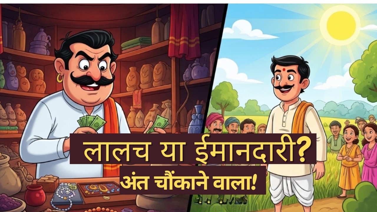 🥰लालच का अंत | ईमानदारी की जीत | Moral Story in Hindi 🌱