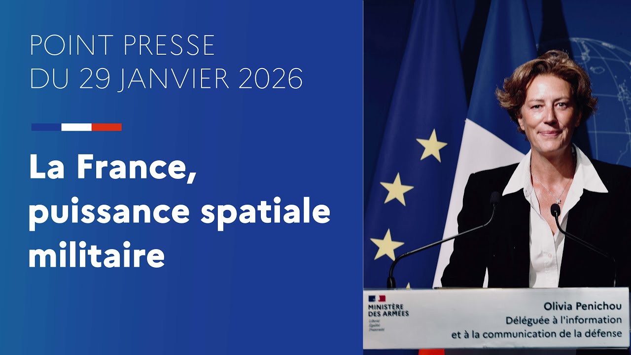 Point Presse du 29/01 | La France, puissance spatiale militaire