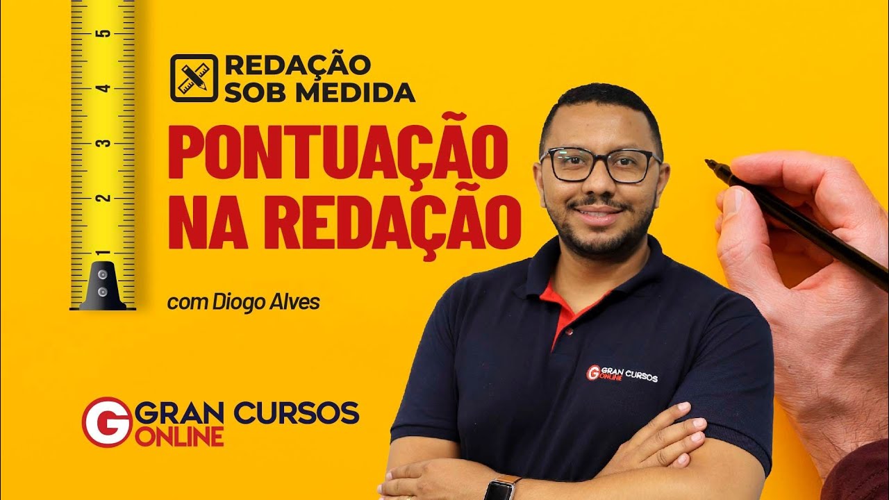 Redação Sob Medida #17: Pontuação na redação com Prof. Diogo Alves