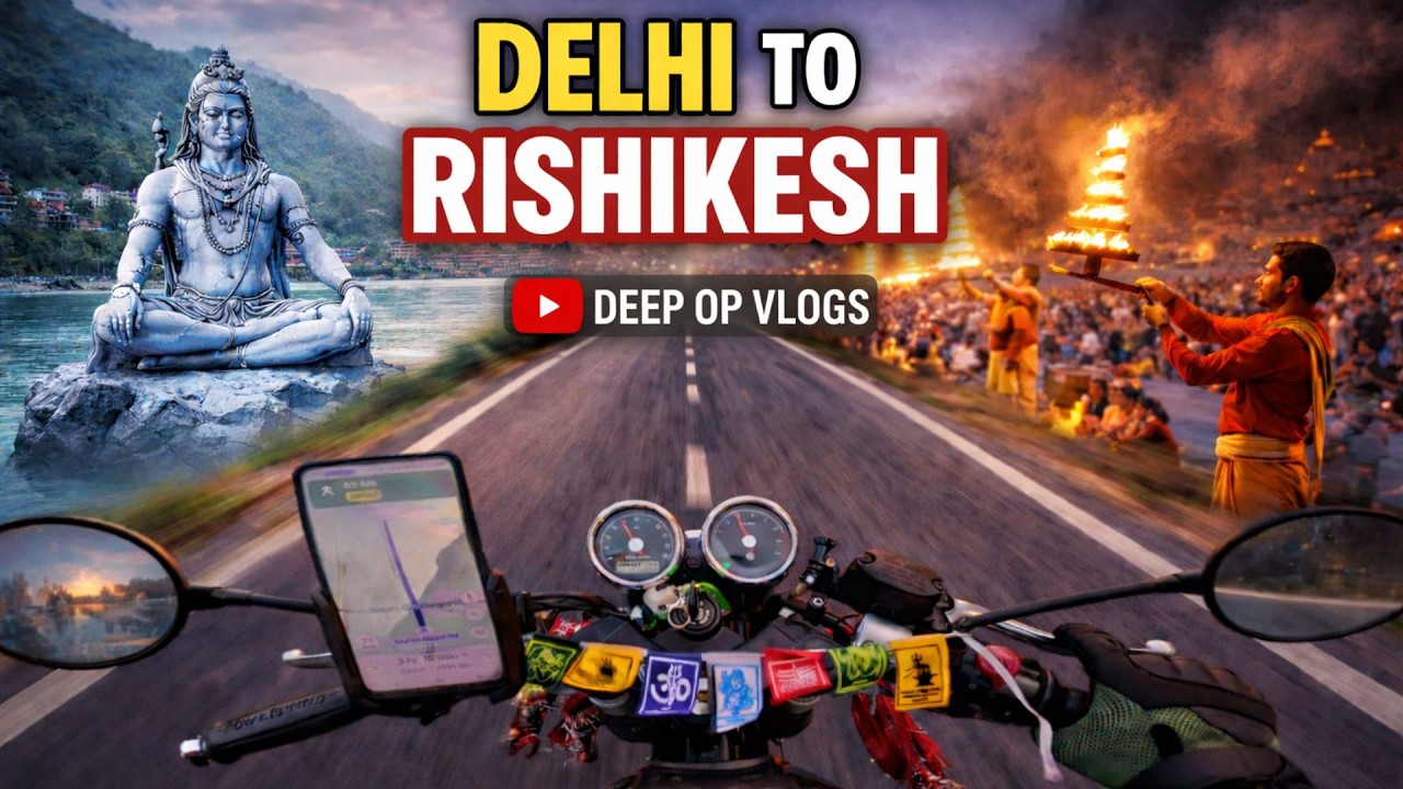 Epic Delhi to Rishikesh Bike Trip 🏍️ | POV Ride | Ganga Aarti & Shiva | 2026