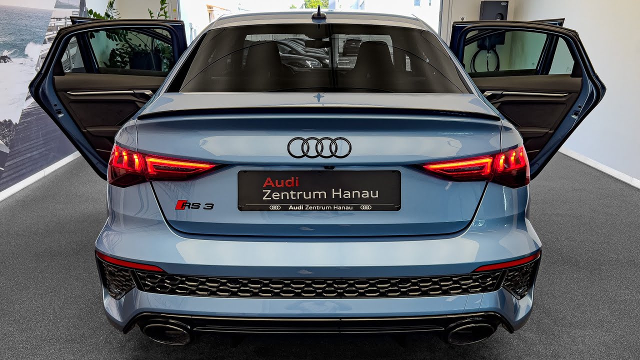 2023 Audi RS3 (400hp) in Azzurro California Metallic - Sound, Interior and Exterior Details