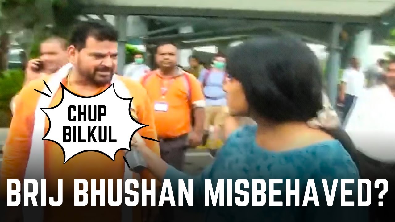 Reacting to Brij Bhushan misbehaved with @TimesNow  Reporter.