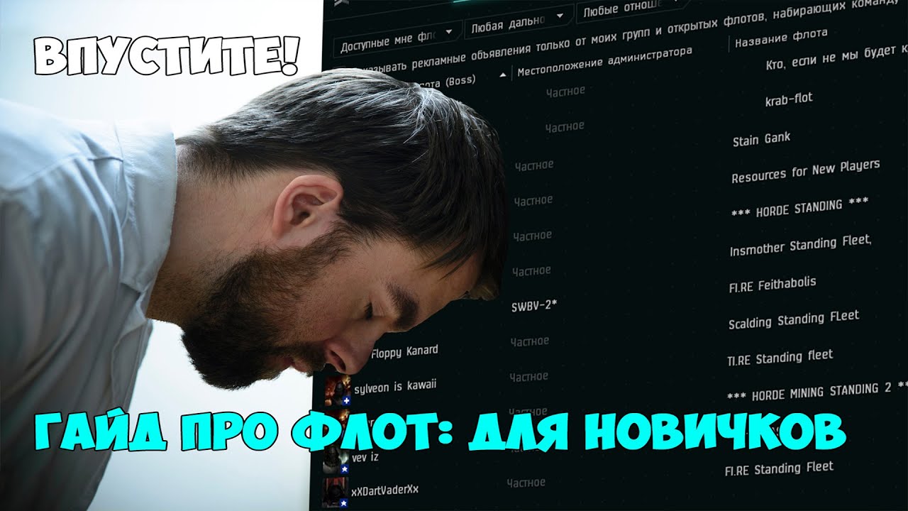 Eve Online: Попросили сделать ГАЙД ПРО ФЛОТ для новичков