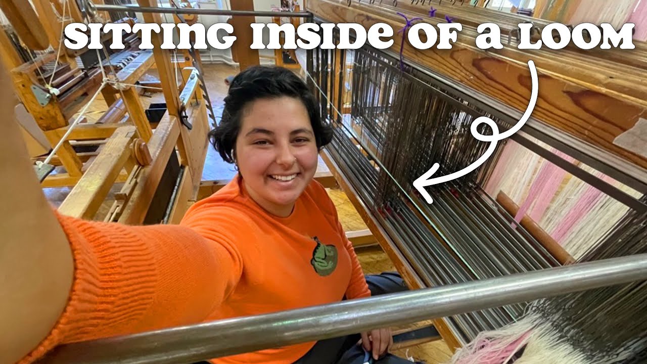 Studying Textiles in Scotland: Threading a HUGE Historic Loom, Exploring Edinburgh, Dyeing Wool Yarn