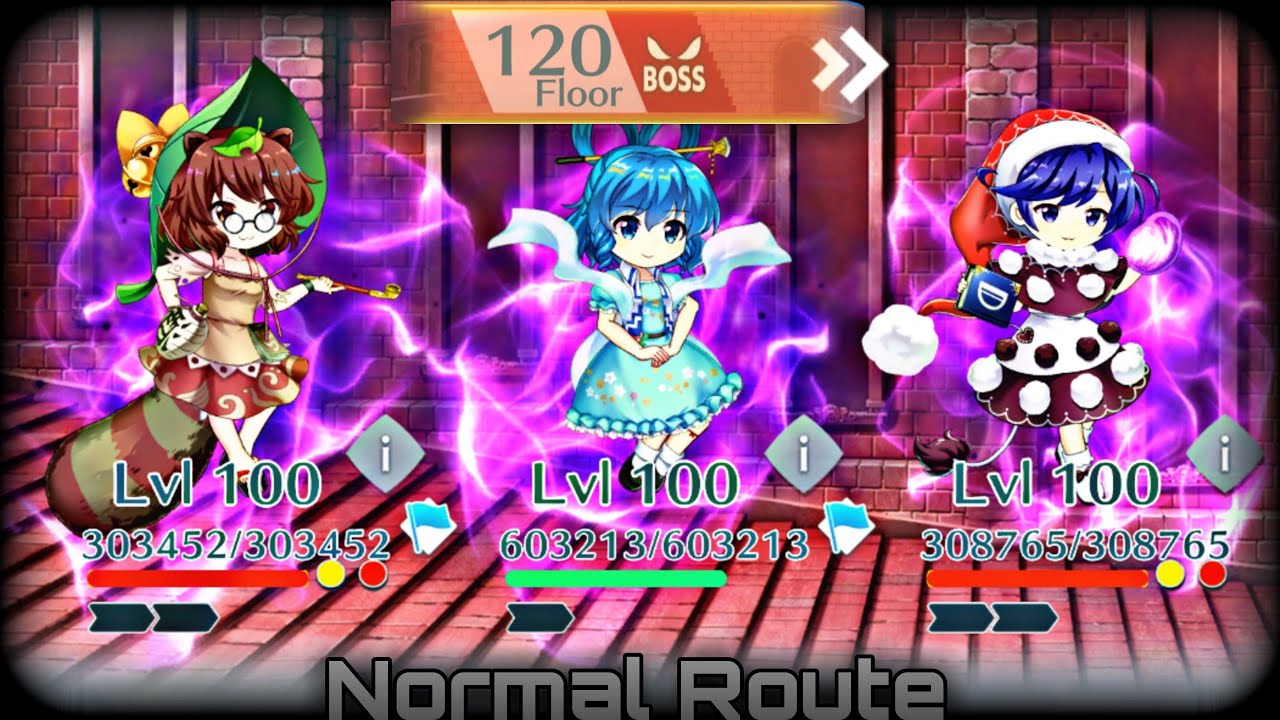 (Touhou LostWord) Scarlet Devil Tower - Floor 120 [Normal Route]