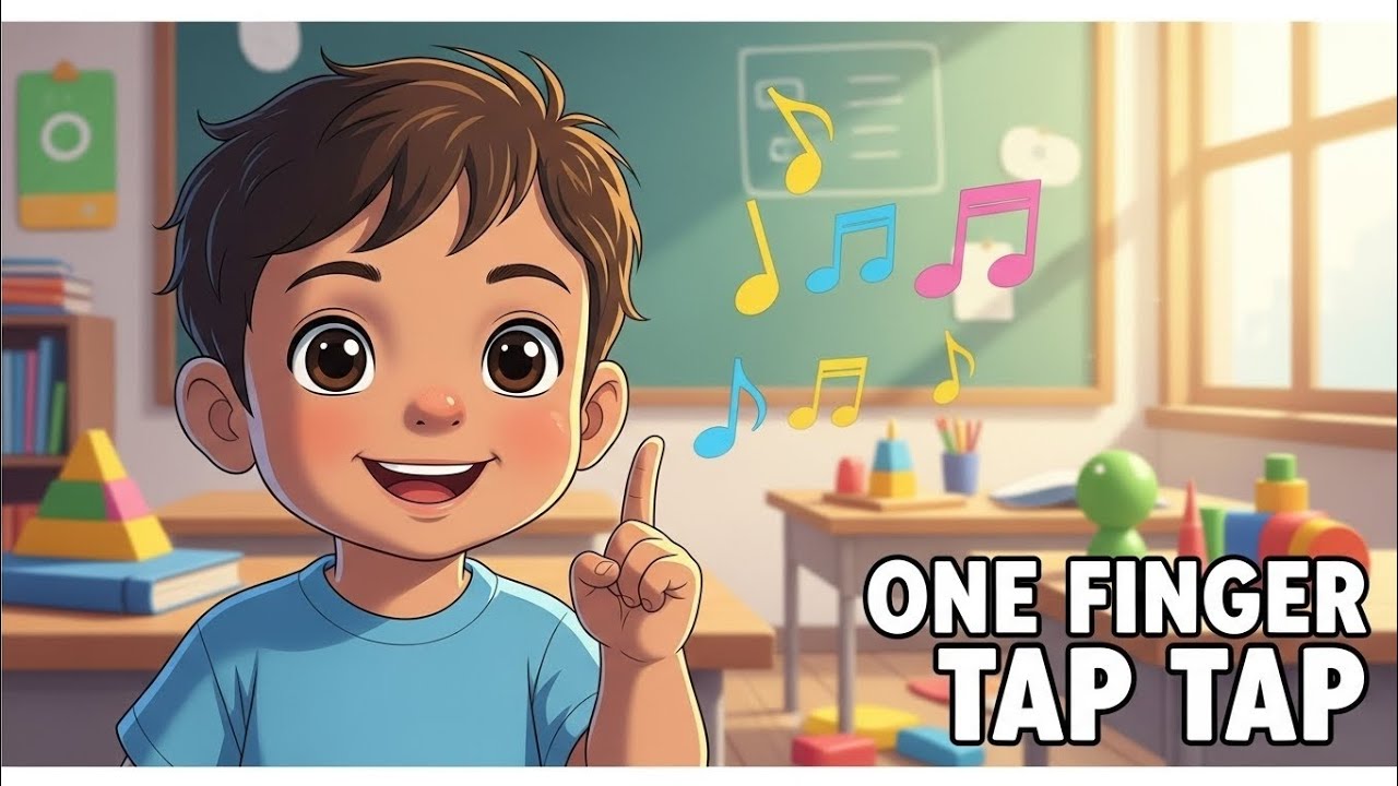 One Finger One Finger Tap Tap 👆 | Kids Action Song | Baby Rhymes in English