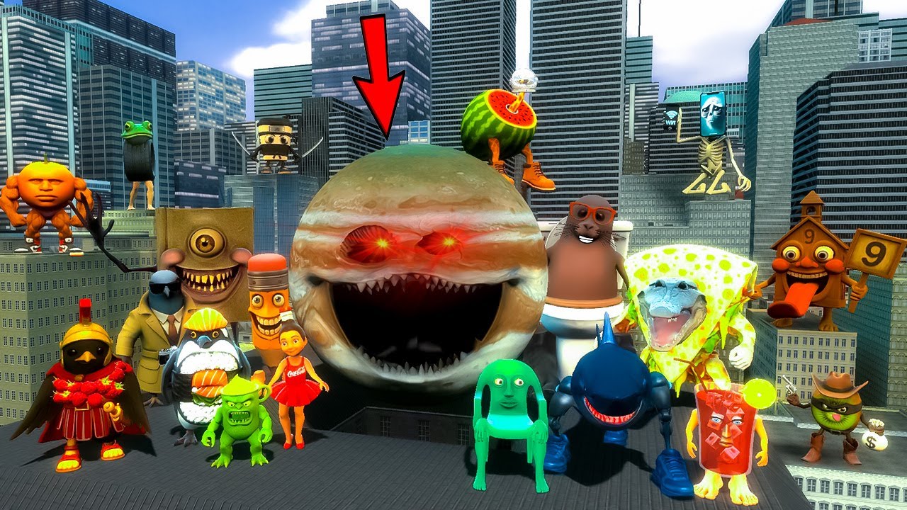 Big & Little NEW Secret BRAINROT DOBABABIDO FAMILY In GMOD MAZE!!!