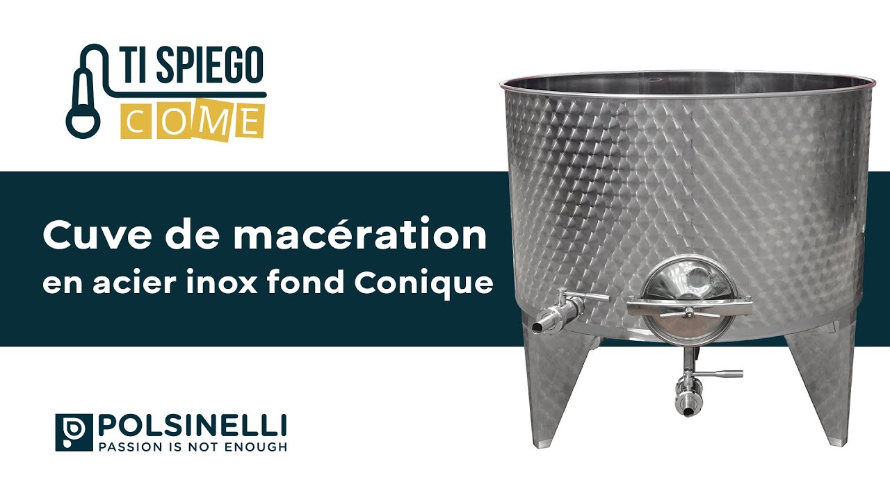 Comment est conçue notre Cuve Conique 10° en acier inoxydable 10°