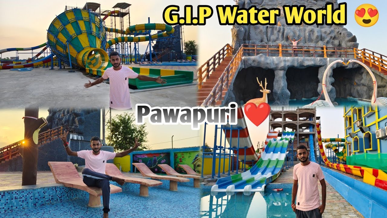 Pawapuri Me Khula Sabse Bada Water Park 🏞️ G.I.P Water World 😍
