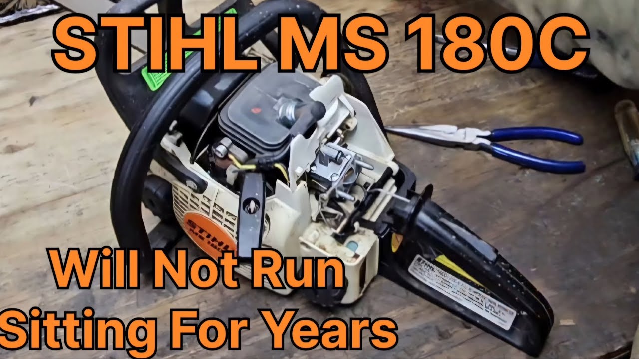 STIHL MS 180C Will It Run / Sitting For Years.
