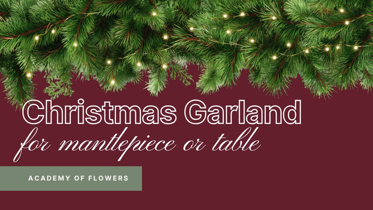 How to Make a Lush Christmas Garland with Mixed Winter Greens