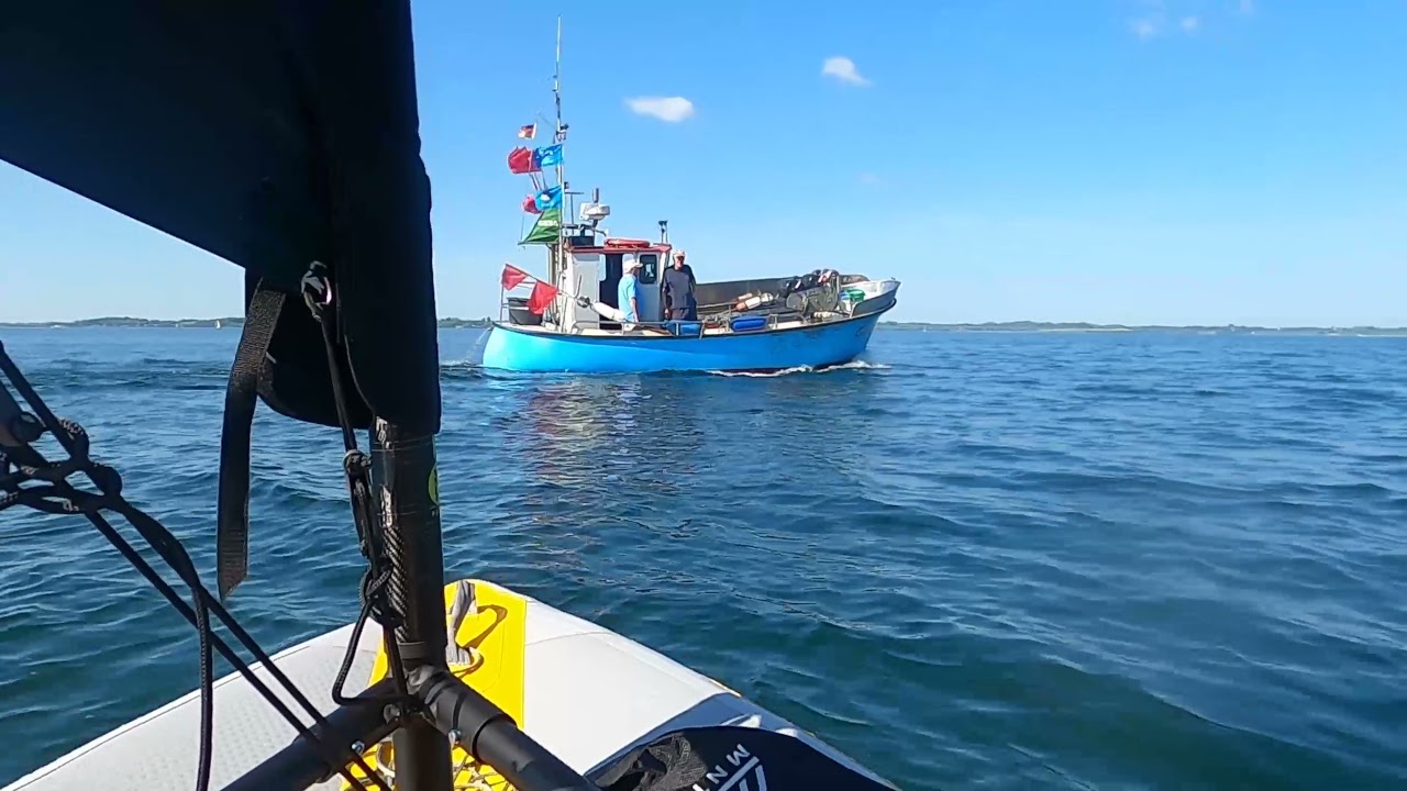 Hart am 💨 Wind mit dem 👉TIWAL 3.2 - hier vor Langballigau