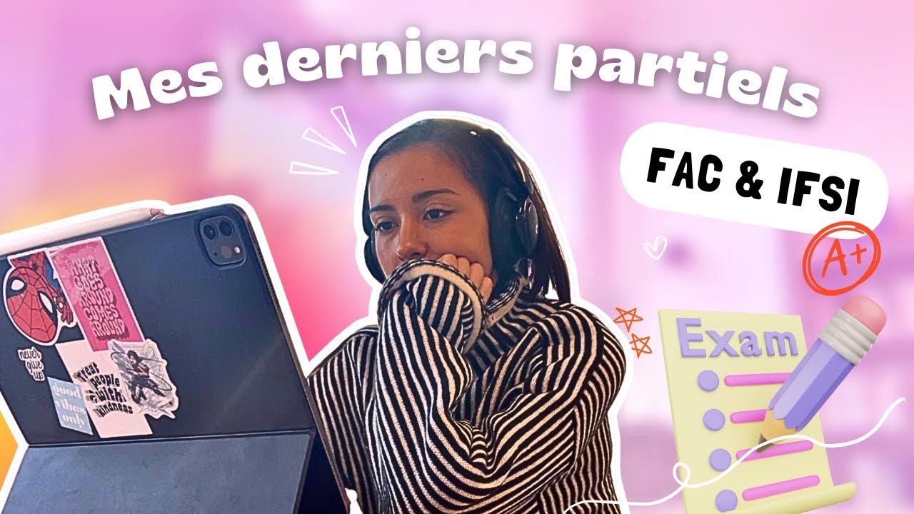 VLOG : RÉVISIONS ET EXAMS DE MES DERNIERS PARTIELS D’IFSI & FAC 📚💻✏️