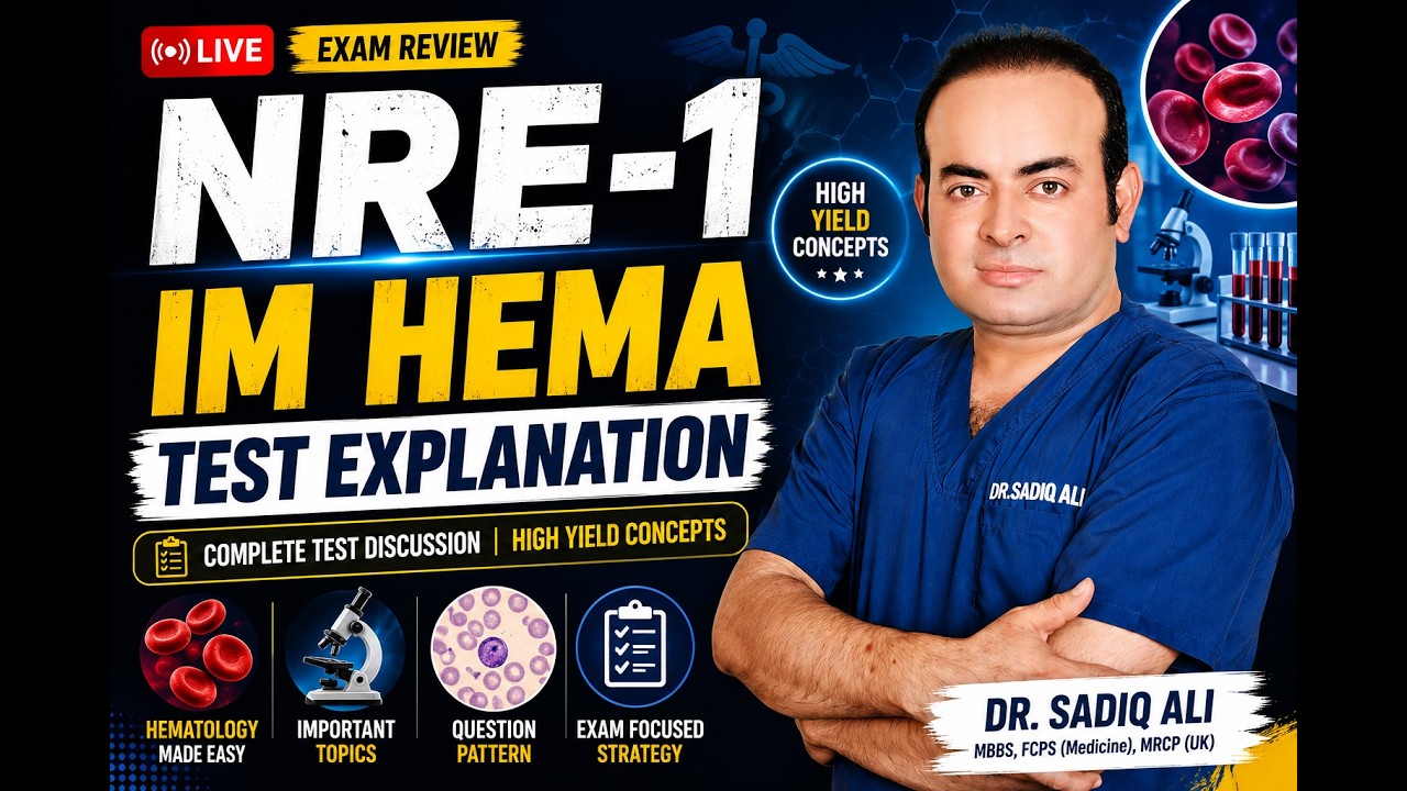 NRE-1 IM Hematology Test Explanation | Complete Discussion & High Yield Concepts