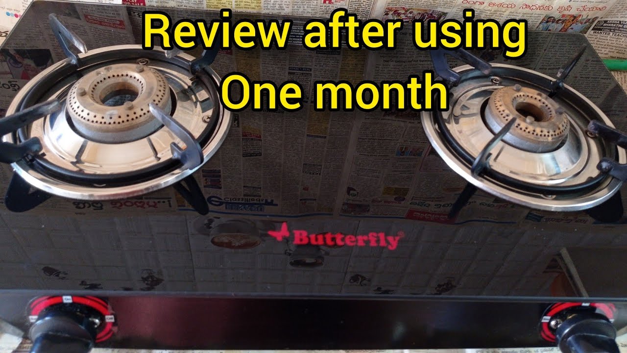 #Honestreview Butterfly rapid 2 burner gas stove review after using 1 month|Glasstop stove cleaning