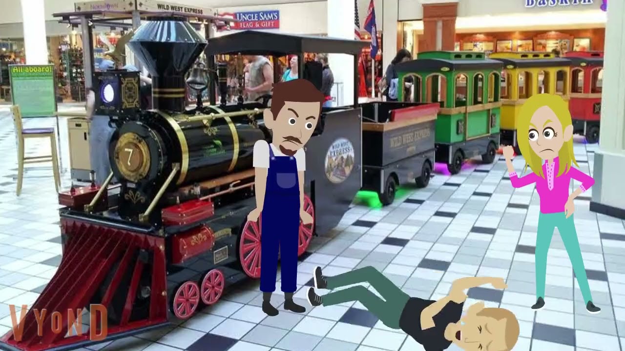 Childish Dad Wants To Ride The Mall Train