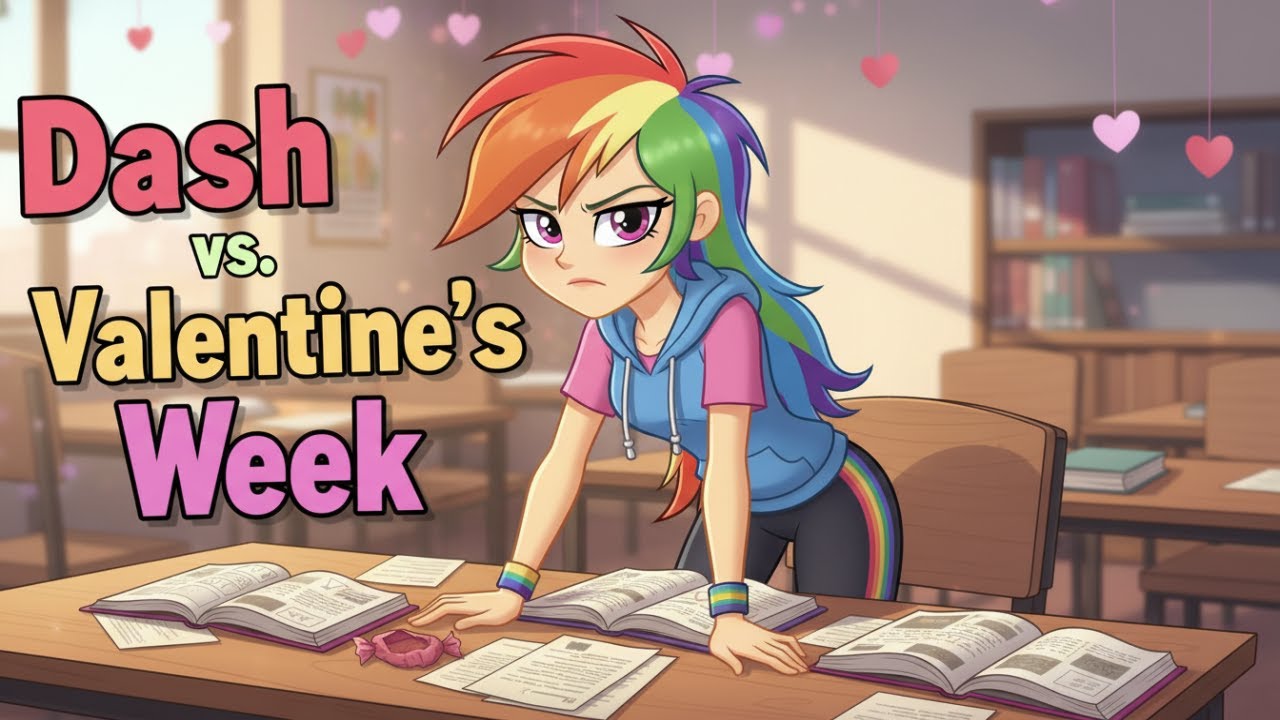 Equestria Girls Rainbow Dash Vs Valentines Day Week Fan Video AI Generated