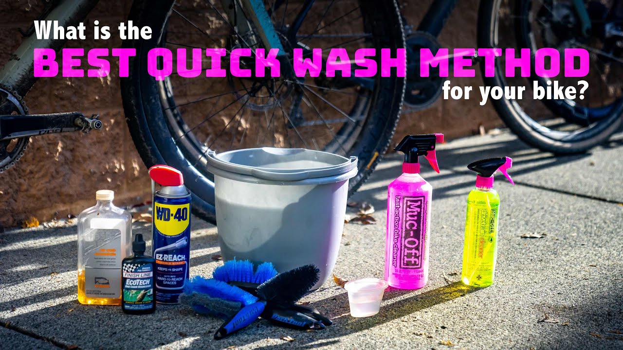 Best quick wash method for your bike?  We put 4 to the test!