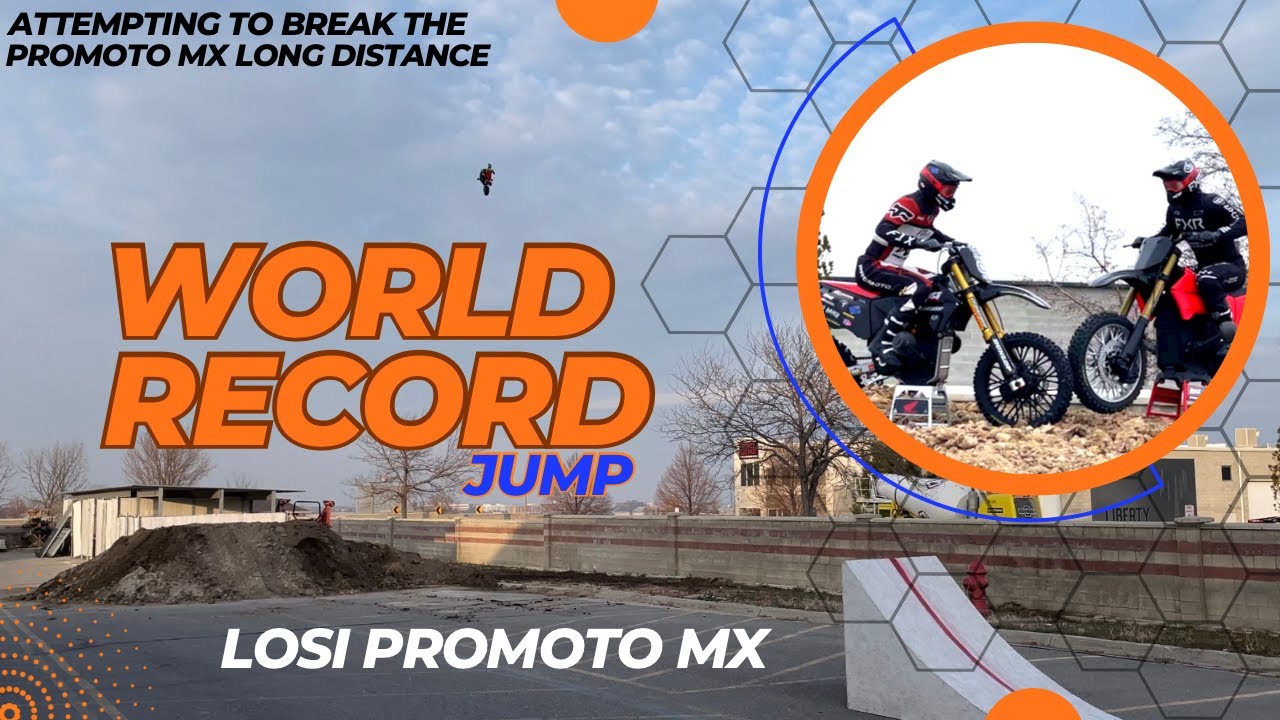 Attempting To Break The Losi Promoto MX WORLD RECORD Long Distance Jump 