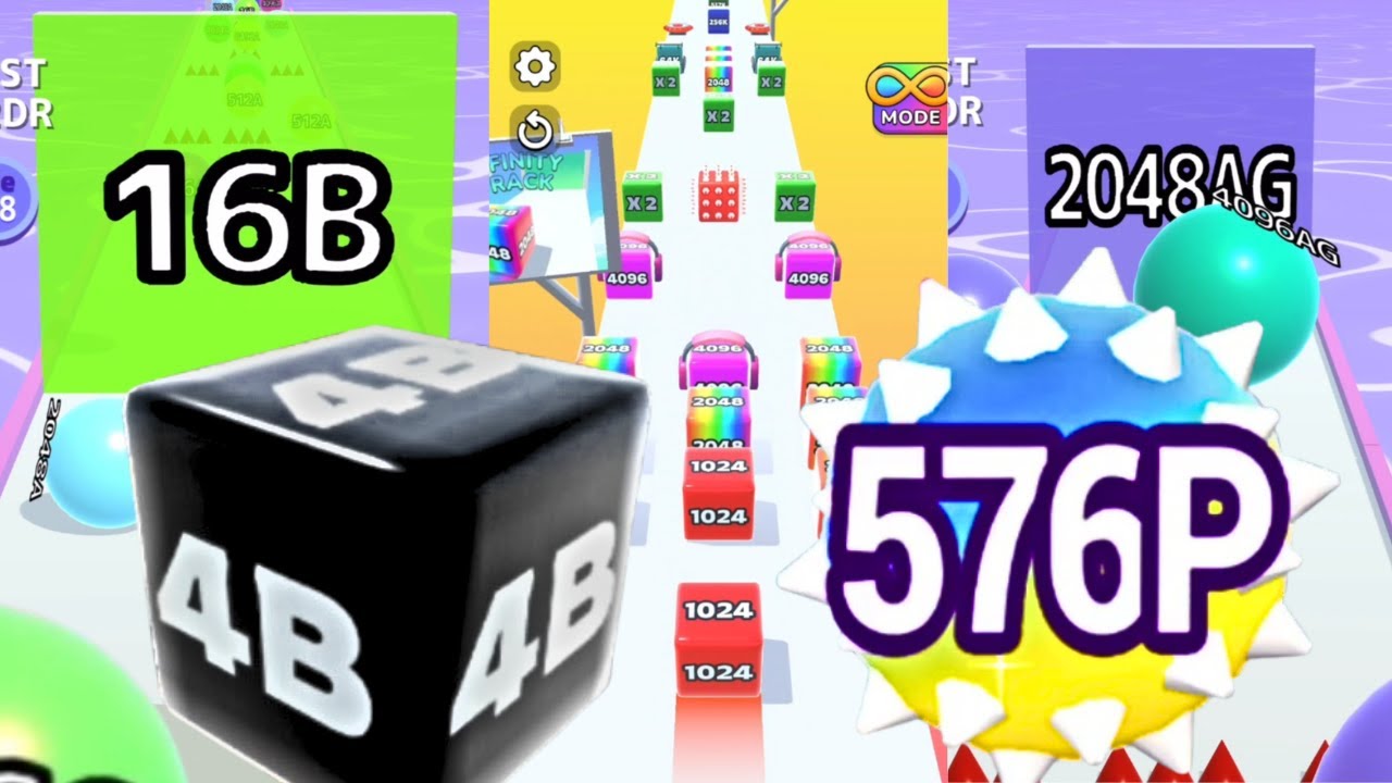 NEW High Score: Bounce Merge 3D 576P | Jelly Run 2048,Jelly Race,Jelly Merge| Ball Run 2048 Infinity