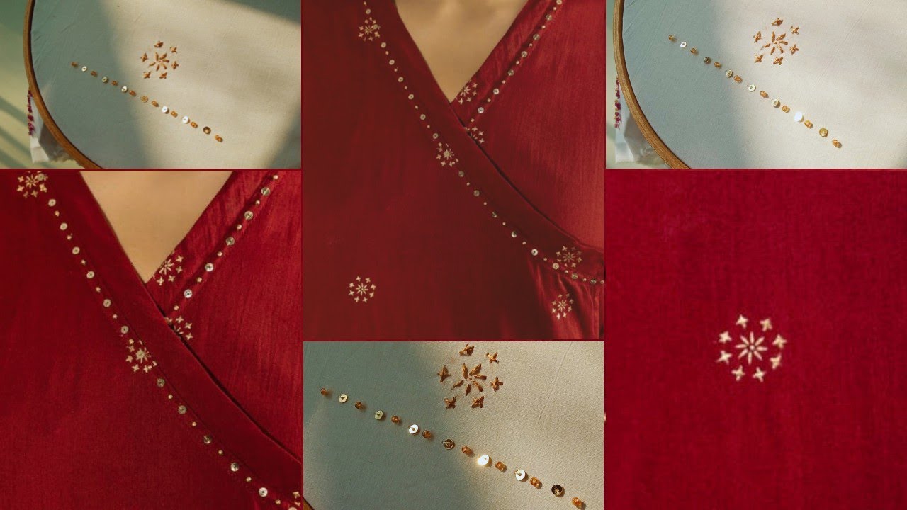Elegant Thread, Bead and Sequin Work for a Timeless Look #handembrodiery #diy