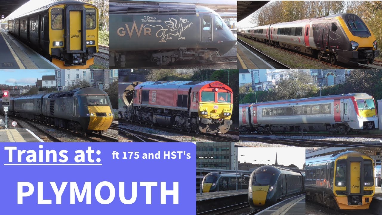 Trains at Plymouth 17/11/2025 ft HST's and 175