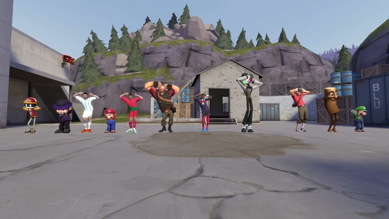 (SFM) a bunch of different characters dancing to see tinh
