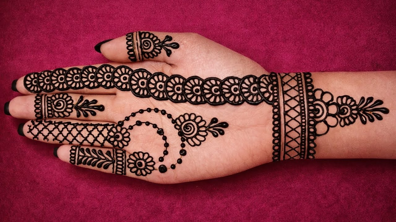 New easy heena mahendi front hand heena mahendi dising #youtube #video #mehndi #henna 
