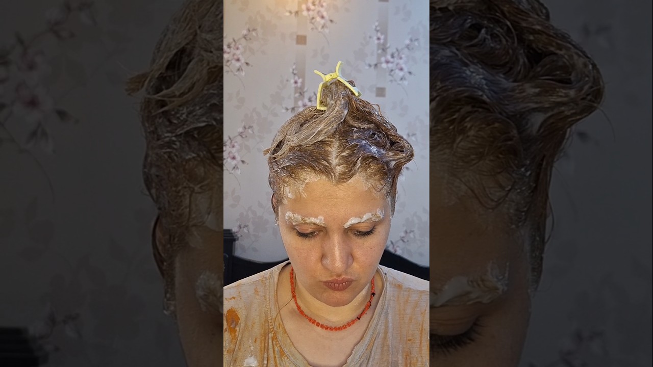 موهامو بدون دکلره روشن کردم و راضیمم🌸💕🥹